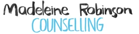 Text logo that reads 'Madeleine Robinson Counselling'